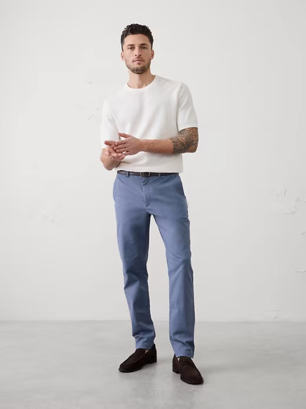 Banana Republic Slate Blue Chino Pants